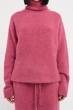 Women The Elder Statesman Women's Slouchy Turtleneck